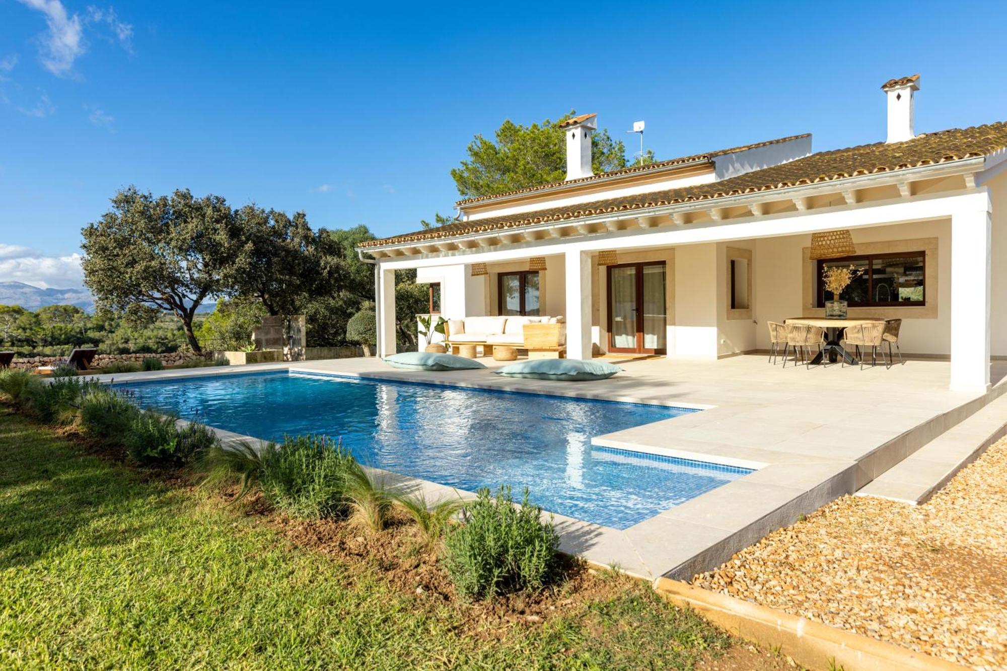 Es Mirador De Vernissa Jacuzzi Sauna Y Piscina Santa Margalida Eksteriør bilde
