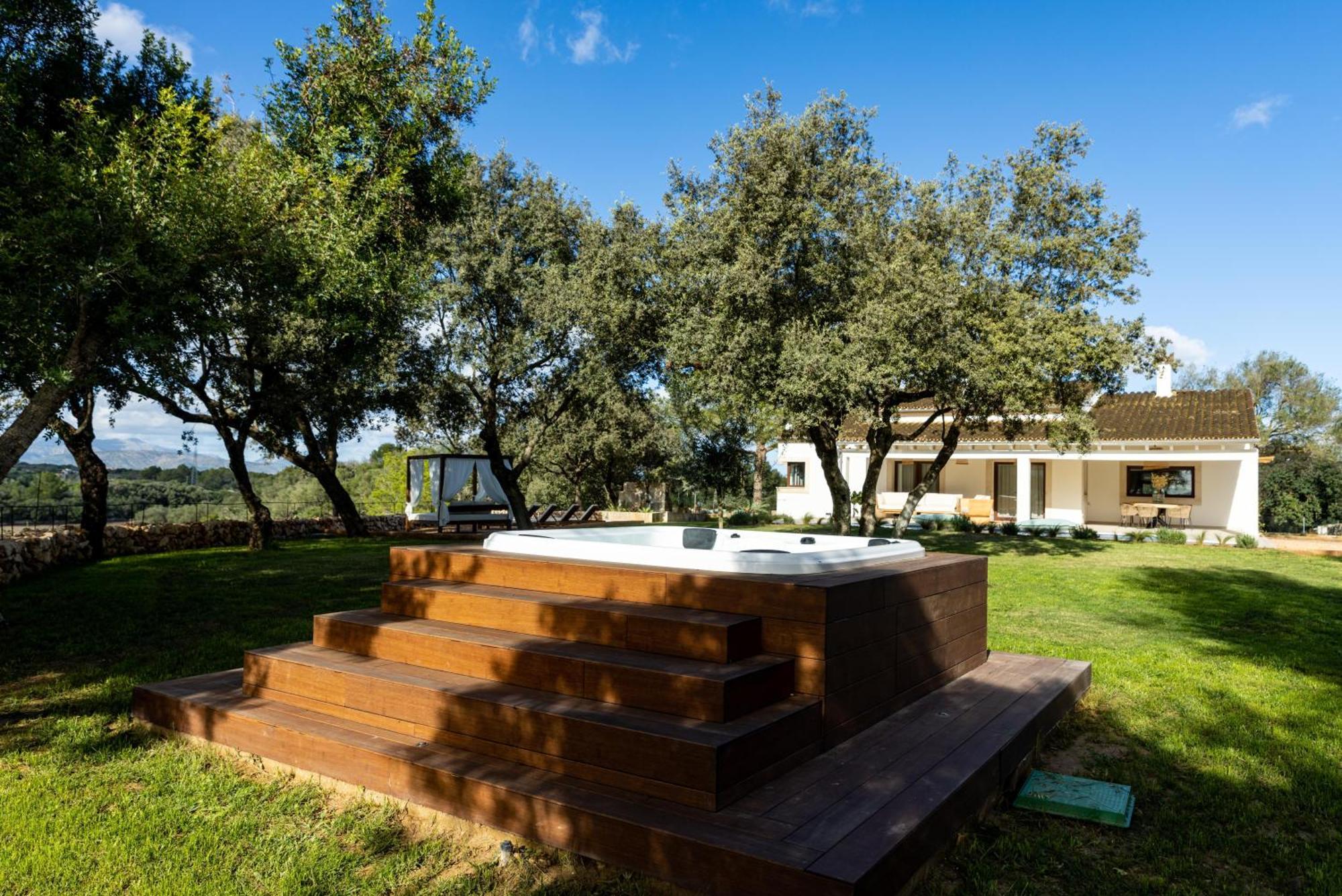 Es Mirador De Vernissa Jacuzzi Sauna Y Piscina Santa Margalida Eksteriør bilde