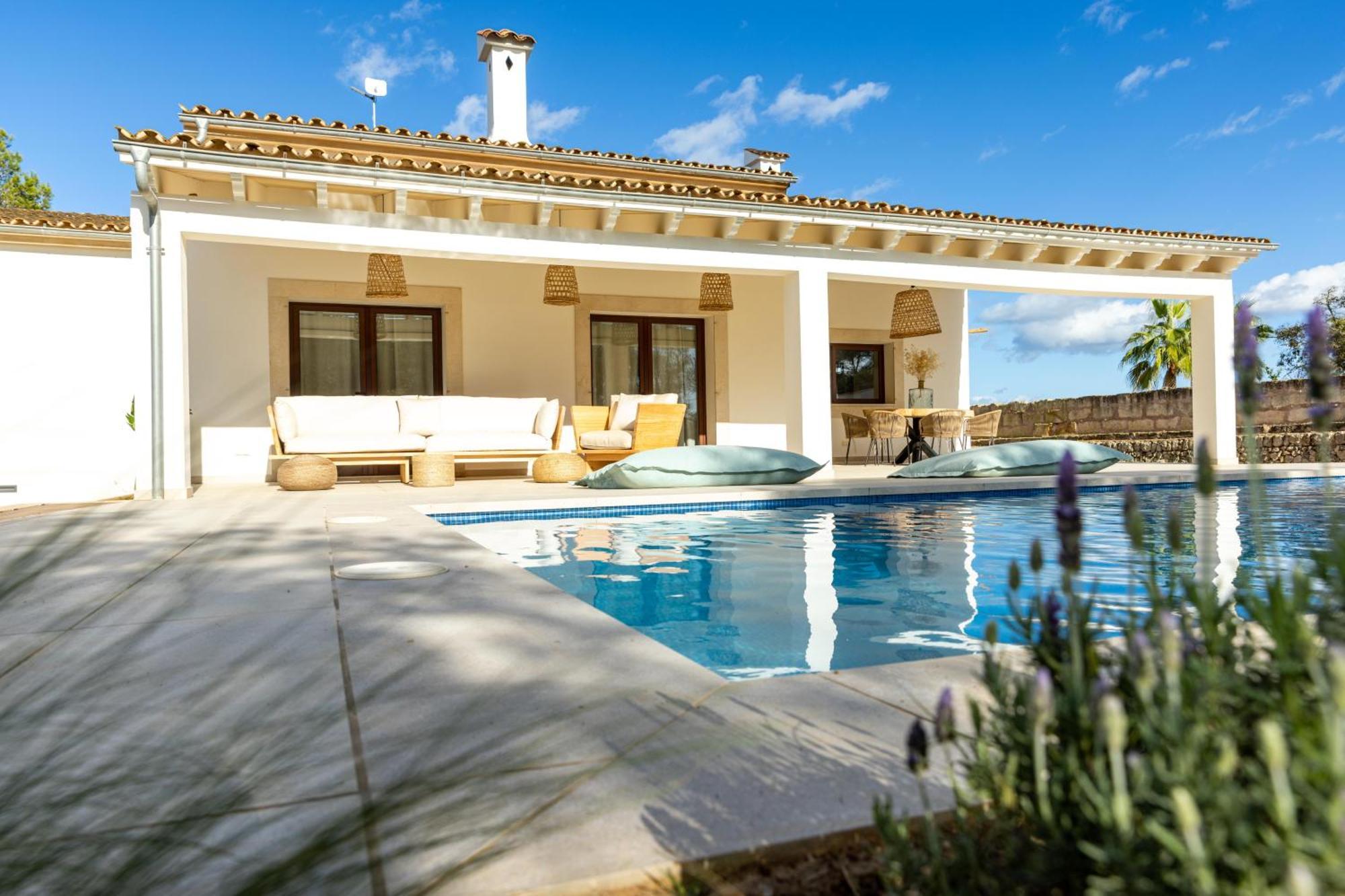 Es Mirador De Vernissa Jacuzzi Sauna Y Piscina Santa Margalida Eksteriør bilde